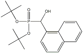 Hydroxy(1-naphthalenyl)methylphosphonic acid di-tert-butyl ester Struktur