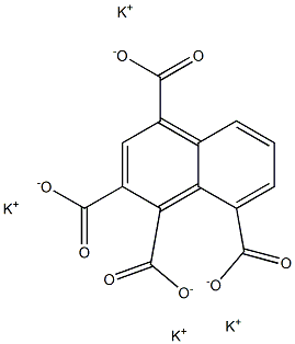 1,2,4,8-Naphthalenetetracarboxylic acid tetrapotassium salt Struktur