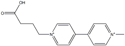 1-(3-Carboxypropyl)-1'-methyl-4,4'-bipyridinium Struktur