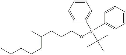 1-(tert-Butyldiphenylsiloxy)-4-methylnonane Struktur