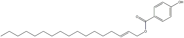 4-Hydroxybenzoic acid 2-heptadecenyl ester Struktur