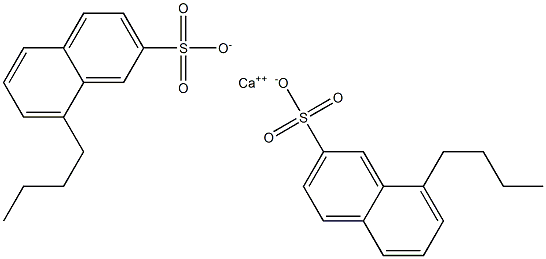 Bis(8-butyl-2-naphthalenesulfonic acid)calcium salt Struktur