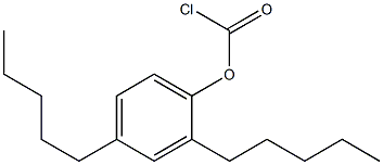 2,4-Diamylphenoxyformic acid chloride Struktur