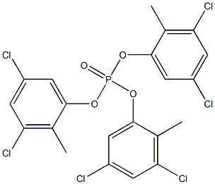 Phosphoric acid tris(3,5-dichloro-2-methylphenyl) ester Struktur