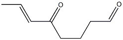 (E)-5-Oxo-6-octenal Struktur