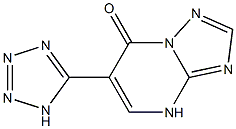 6-(1H-Tetrazol-5-yl)[1,2,4]triazolo[1,5-a]pyrimidin-7(4H)-one Struktur