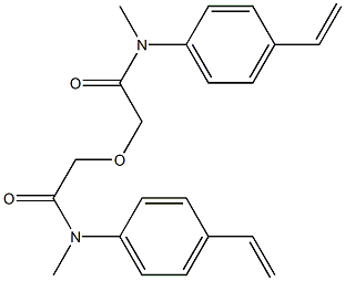 N,N'-Dimethyl-N,N'-bis(4-ethenylphenyl)[2,2'-oxybis(acetamide)] Struktur