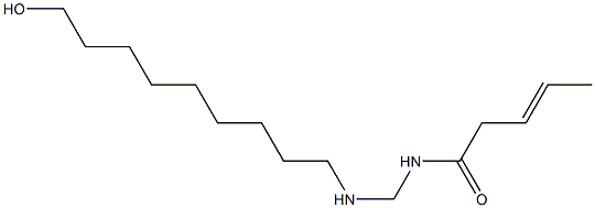 N-[[(9-Hydroxynonyl)amino]methyl]-3-pentenamide Struktur