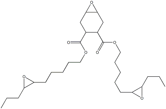 7-Oxabicyclo[4.1.0]heptane-3,4-dicarboxylic acid bis(6,7-epoxydecan-1-yl) ester Struktur