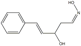 (1Z)-3-Hydroxy-5-phenyl-4-penten-1-al oxime Struktur