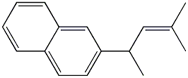 2-Methyl-4-(2-naphtyl)-2-pentene Struktur