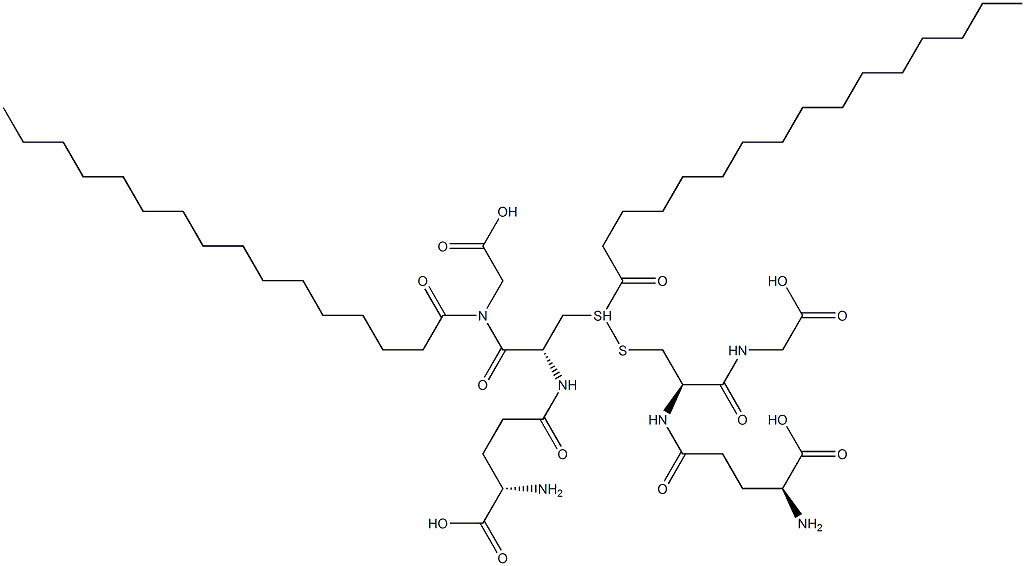 N,S-Dipalmitoylglutathione Struktur