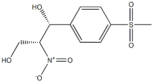 (1R,2R)-1-[4-(Methylsulfonyl)phenyl]-2-nitro-1,3-propanediol Struktur