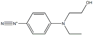 4-[Ethyl(2-hydroxyethyl)amino]benzenediazonium Struktur