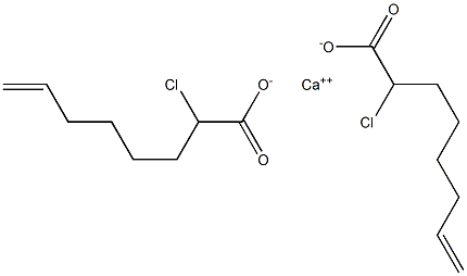 Bis(2-chloro-7-octenoic acid)calcium salt Struktur