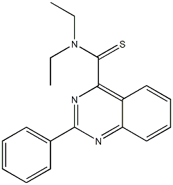 4-(Diethylthiocarbamoyl)-2-phenylquinazoline Struktur