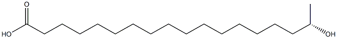 [S,(+)]-17-Hydroxystearic acid Struktur