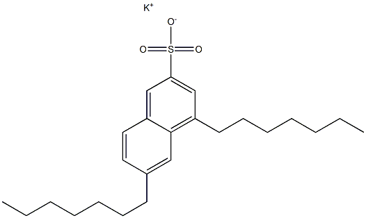 4,6-Diheptyl-2-naphthalenesulfonic acid potassium salt Struktur