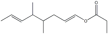 Propionic acid 4,5-dimethyl-1,6-octadienyl ester Struktur