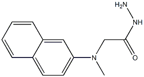 [Methyl(2-naphtyl)amino]acetic acid hydrazide Struktur