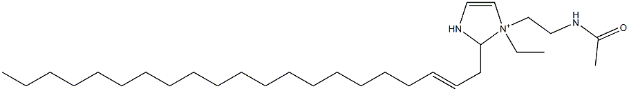 1-[2-(Acetylamino)ethyl]-1-ethyl-2-(2-henicosenyl)-4-imidazoline-1-ium Struktur