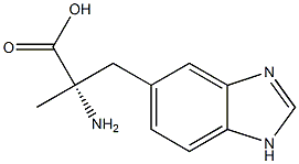 (S)-3-(1H-Benzimidazol-5-yl)-2-methyl-2-aminopropanoic acid Struktur