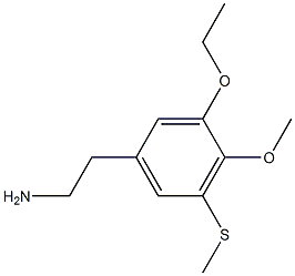 3-Ethoxy-4-methoxy-5-methylthiophenethylamine Struktur