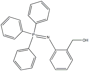 2-(Triphenylphosphoranylideneamino)benzyl alcohol Struktur