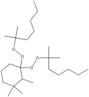 2,3,3-Trimethyl-1,1-bis(1,1-dimethylhexylperoxy)cyclohexane Struktur