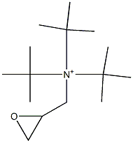 Tri-tert-butylglycidylaminium Struktur