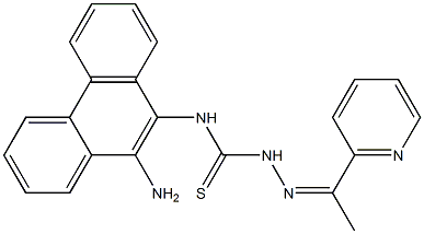 1-[1-(2-Pyridinyl)ethylidene]-4-(10-amino-9-phenanthrenyl)thiosemicarbazide Struktur