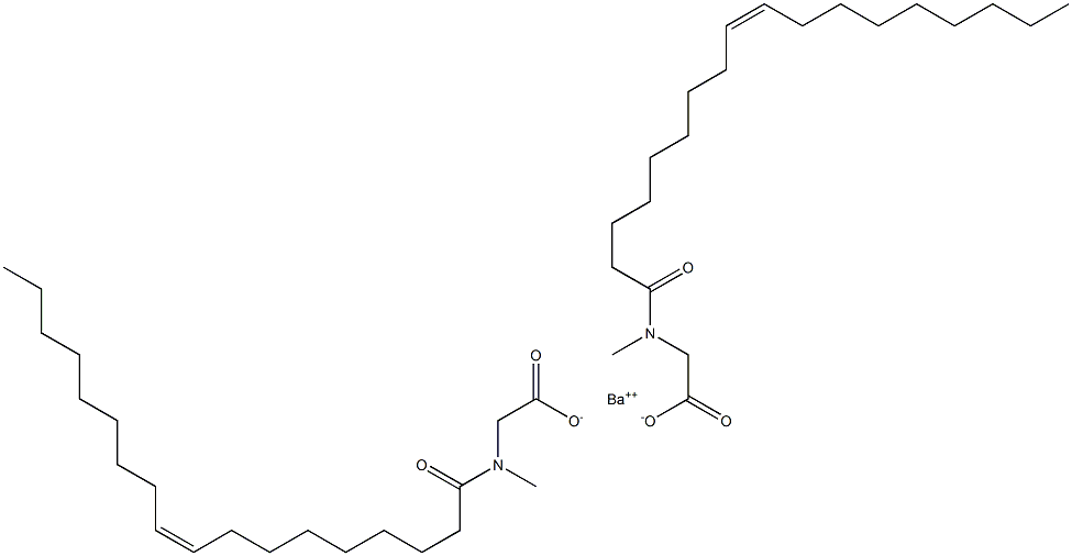 Bis(N-oleoyl-N-methylglycine)barium salt Struktur