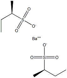 Bis[[R,(+)]-2-butanesulfonic acid] barium salt Struktur