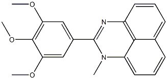 2-(3,4,5-Trimethoxyphenyl)-1-methyl-1H-perimidine Struktur