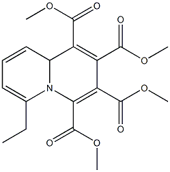 6-Ethyl-9aH-quinolizine-1,2,3,4-tetracarboxylic acid tetramethyl ester Struktur