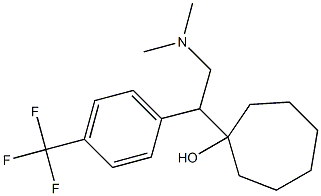 1-[1-(4-Trifluoromethylphenyl)-2-dimethylaminoethyl]cycloheptanol Struktur