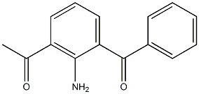 2-Amino-3-acetylbenzophenone Struktur