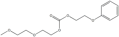 Carbonic acid 2-phenoxyethyl 2-(2-methoxyethoxy)ethyl ester Struktur