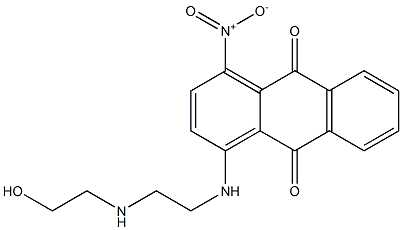 1-[[2-[(2-Hydroxyethyl)amino]ethyl]amino]-4-nitro-9,10-anthraquinone Struktur