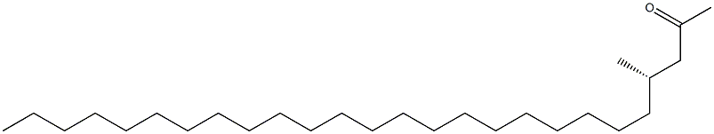 [S,(-)]-4-Methylhexacosane-2-one Struktur