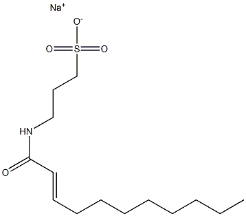 3-(2-Undecenoylamino)-1-propanesulfonic acid sodium salt Struktur