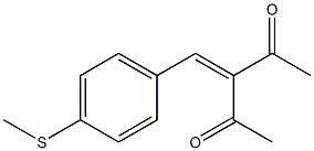 3-(4-Methylthiobenzylidene)-2,4-pentanedione Struktur