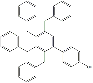 4-(2,3,4,5-Tetrabenzylphenyl)phenol Struktur