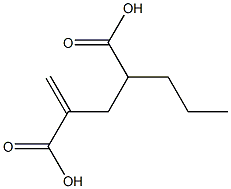 1-Butene-2,4-dicarboxylic acid 4-propyl ester Struktur