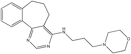 4-[(3-Morpholinopropyl)amino]-6,7-dihydro-5H-benzo[6,7]cyclohepta[1,2-d]pyrimidine Struktur