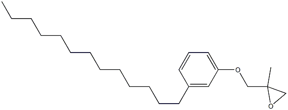 3-Tridecylphenyl 2-methylglycidyl ether Struktur