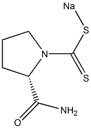 1-[(Sodiothio)thiocarbonyl]-L-prolinamide Struktur