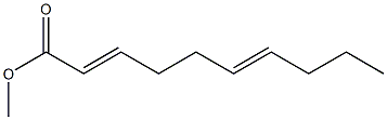 2,6-Decadienoic acid methyl ester Struktur