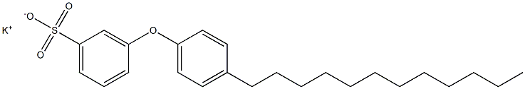 3-(4-Dodecylphenoxy)benzenesulfonic acid potassium salt Struktur