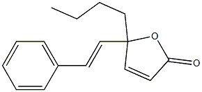 5-Butyl-5-[(E)-2-phenylethenyl]furan-2(5H)-one Struktur